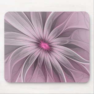 Fantasy Blume Abstrakt Plum Flora Fraktal Kunst Mousepad