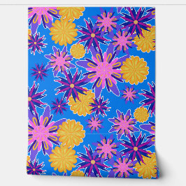 Fantasy Blume auf blau Tapete