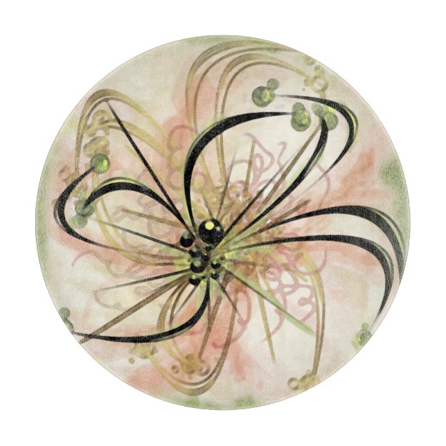 Fantasy Blume Charcuterie Board Schneidebrett (Vorderseite)