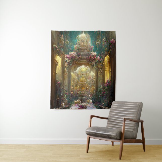 Fantasy Blume Church - Tapestory Wandteppich (Beispiel)