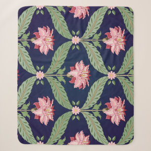 Fantasy-Blume: Dunkle indische Motive Sherpadecke