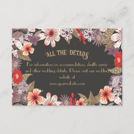 Fantasy-Blume - Hochzeitskasse Begleitkarte