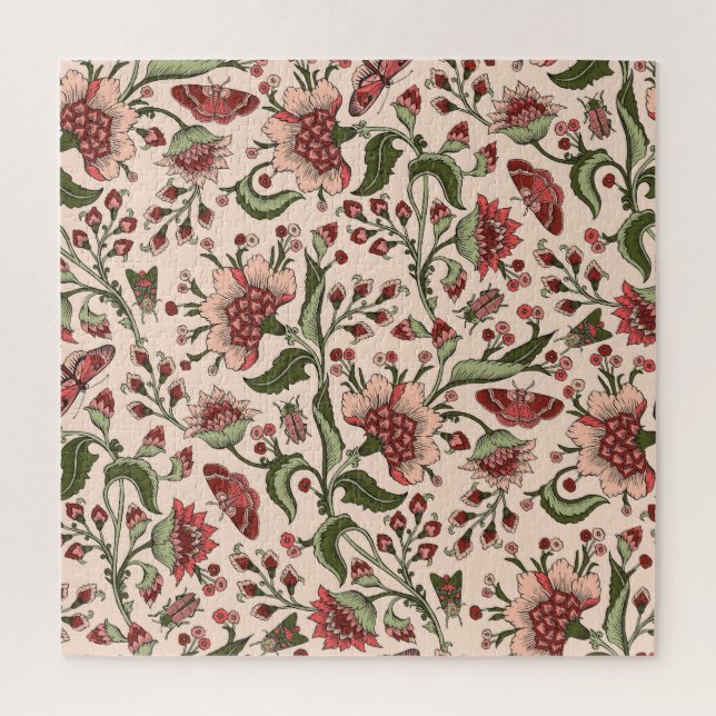 Fantasy Blume Paisley Hand Drawn (Vertikal)