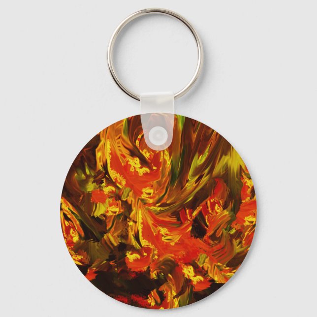 Fantasy-Blume Schlüsselanhänger (Vorderseite)