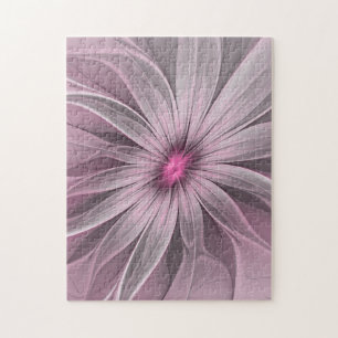 Fantasy-Blumen-Abstrakt-Pfirsich-Blumen-Fraktal-Ku