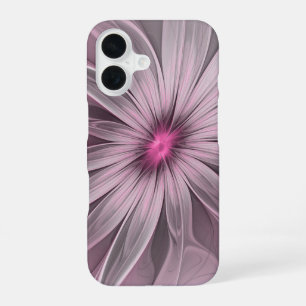 Fantasy-Blumen-Abstrakt-Pflaume-Blumen-Fraktal-Kun iPhone 16 Hülle