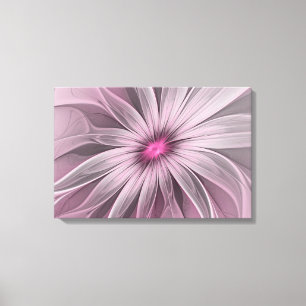 Fantasy-Blumen-Abstrakt-Pflaume-Blumen-Fraktal-Kun Leinwanddruck