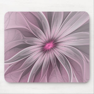 Fantasy-Blumen-Abstrakt-Pflaume-Blumen-Fraktal-Kun Mousepad