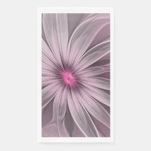 Fantasy-Blumen-Abstrakt-Pflaume-Blumen-Fraktal-Kun Serviette