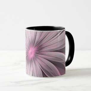 Fantasy-Blumen-Abstrakt-Pflaume-Blumen-Fraktal-Kun Tasse