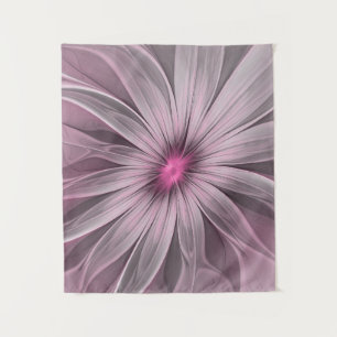 Fantasy-Blumen-Abstrakt-Pflaume-Blumen-Fraktal-Kun Wandteppich
