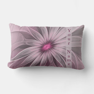 Fantasy-Blumen-Abstrakt-Pflaume-Blumen-Fraktal-Nam Lendenkissen