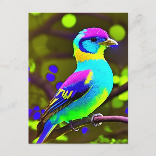Fantasy Briwelred Bird Postkarte (Vorderseite)
