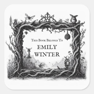 Fantasy Buchzeichen Sticker