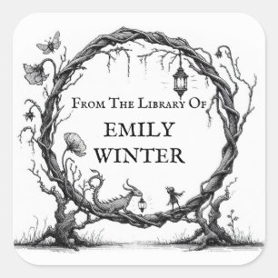 Fantasy Buchzeichen Sticker