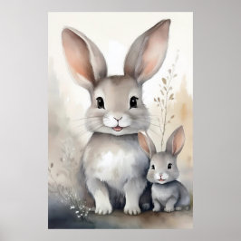 Fantasy Bunny Rabbit Poster