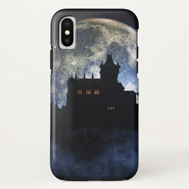 Fantasy-Burg in der Nacht Case-Mate iPhone Hülle (Rückseite)