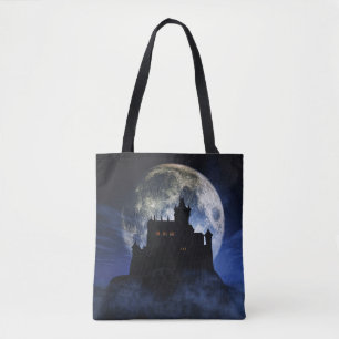 Fantasy-Burg in der Nacht Tasche