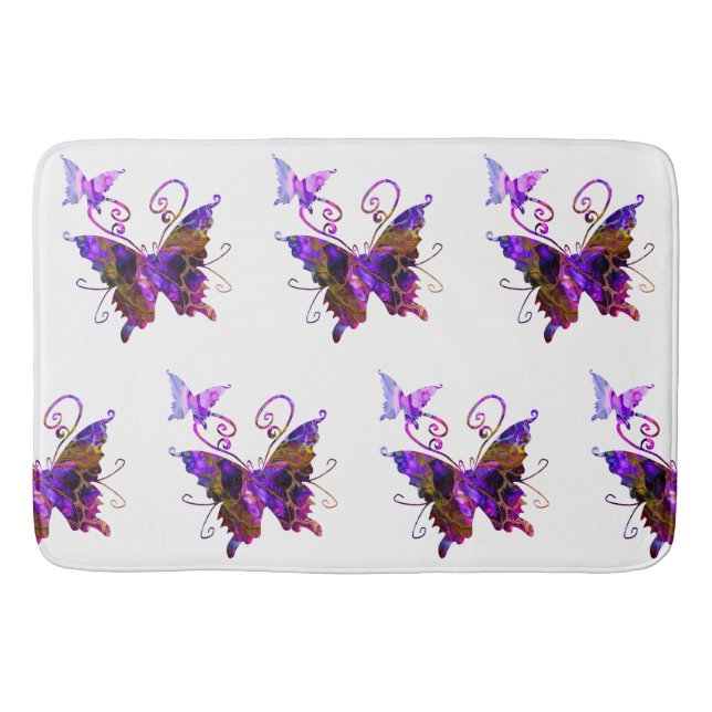 Fantasy Butterfys Badematte (Vorderseite)