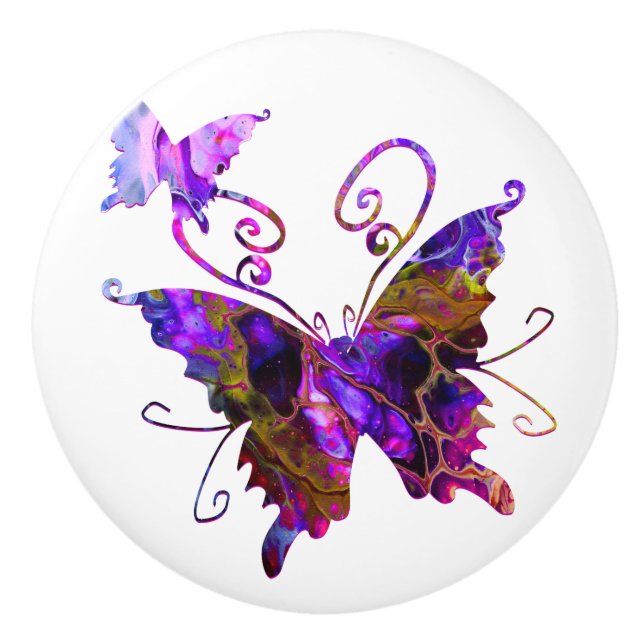 Fantasy Butterfys Keramikknauf (Vorderseite)