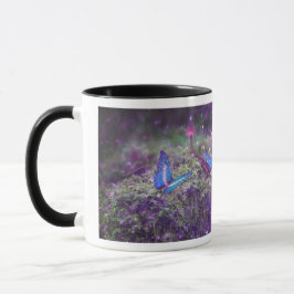 Fantasy Butterfys & Mushrooms Artwork Tasse