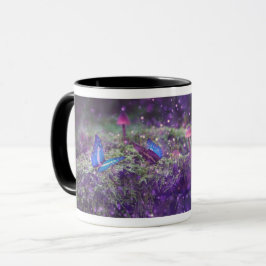 Fantasy Butterfys & Mushrooms Artwork Tasse