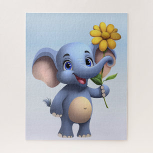 Fantasy-Cartoon-Elefant-Puzzle