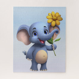 Fantasy Cartoon Elephant Jigsaw Puzzle
