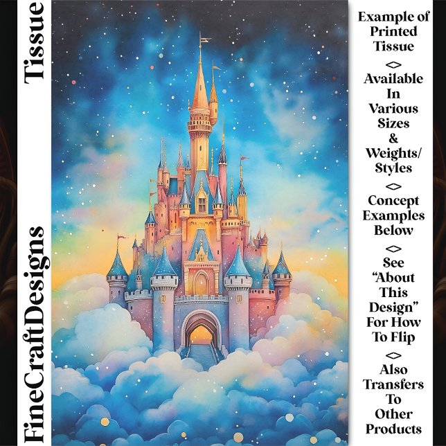 Fantasy Castle CJ9 Decoupage Seidenpapier (Von Creator hochgeladen)