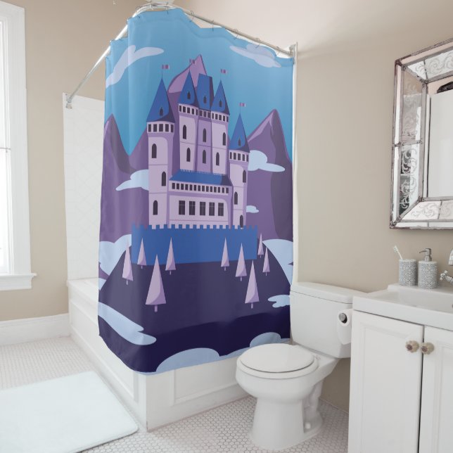 Fantasy Castle Duschvorhang (Beispiel)