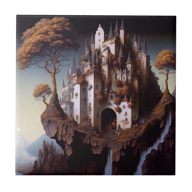 Fantasy Castle Fantasy Keramik Locarno Fliese (Vorderseite)