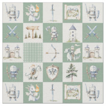 Fantasy castle with dragons and knights baby boy
