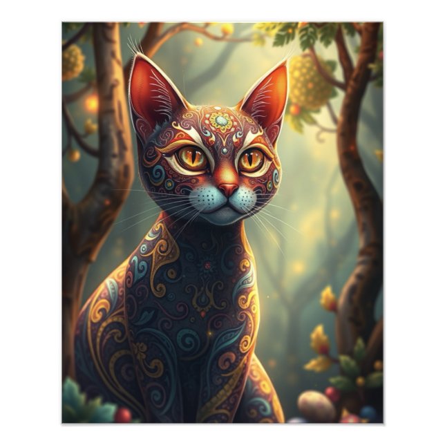 Fantasy Cat Fotodruck (Vorne)