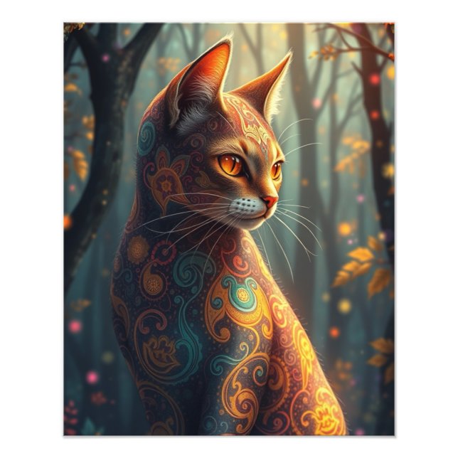 Fantasy Cat Fotodruck (Vorne)