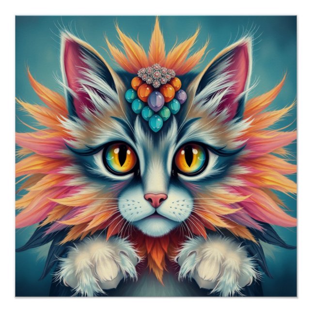 Fantasy Cat Poster (Vorderseite)