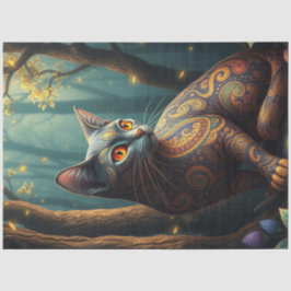 Fantasy Cat Seidenpapier
