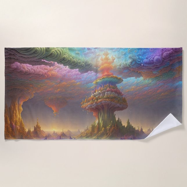 Fantasy Cave Strandtuch (Vorderseite)