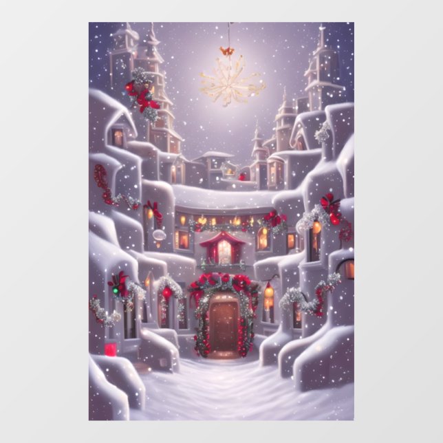 Fantasy Christmas Window Cloning Fensteraufkleber (Blatt)