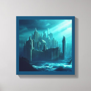 Fantasy City of Atlantis 1 Leinwanddruck