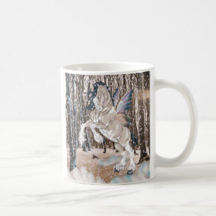 Fantasy Clydesdale Horse Fairy Kaffeetasse