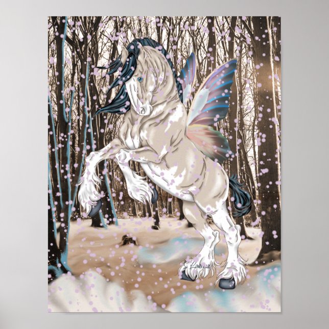 Fantasy Clydesdale Horse Fairy Poster (Vorne)