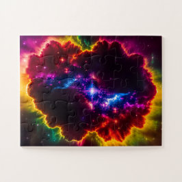 Fantasy Colored Wolken mit Stern im Zentrum