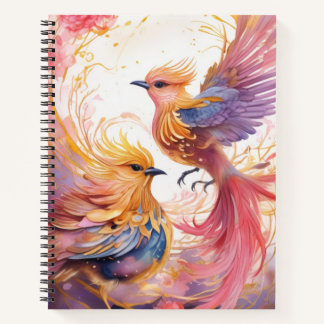 Fantasy Colorful Bird-Notebook Notizbuch