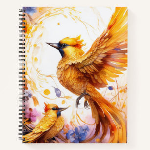 Fantasy Colorful Bird-Notebook Notizbuch