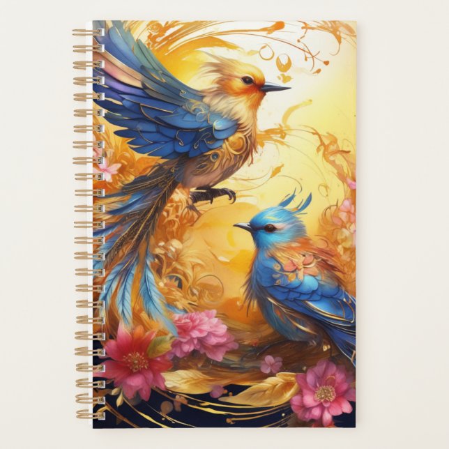 Fantasy Colorful Bird Planer (Vorderseite)