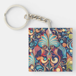 Fantasy Colorful Magician Schlüsselanhänger