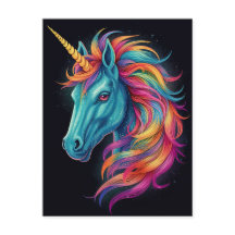 Fantasy Colorful Rainbow Unicorn
