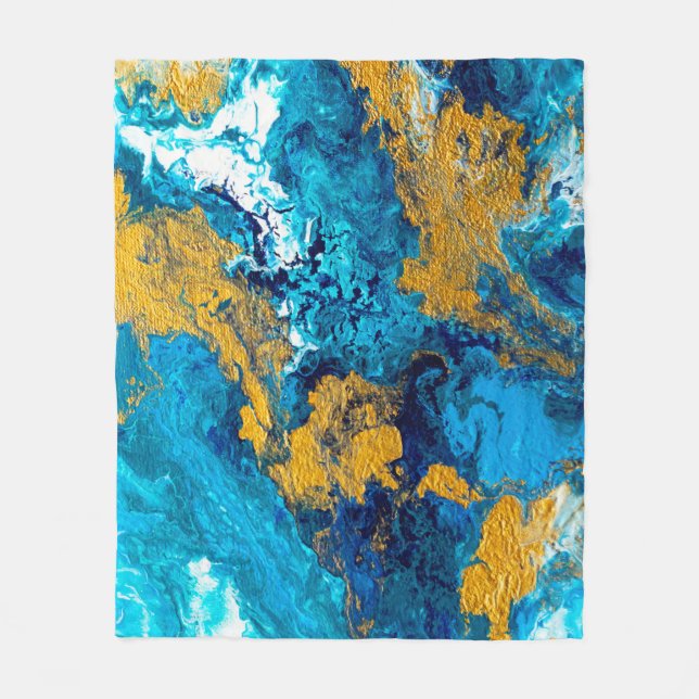 Fantasy Colors: Artistic Abstrakt Background. Fleecedecke (Vorderseite)