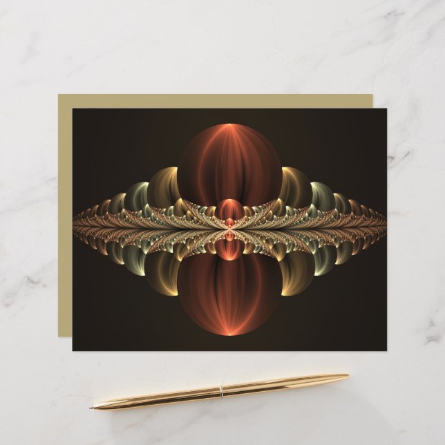 Fantasy Construction Shiny Abstrakt Fraktal Art (Vorderseite/Rückseite Beispiel)