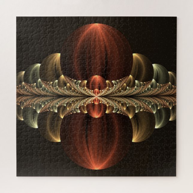 Fantasy Construction Shiny Abstrakt Fraktal Art (Horizontal)